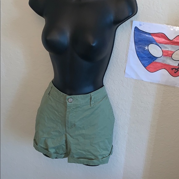 Army Green Shorts - Picture 2 of 5